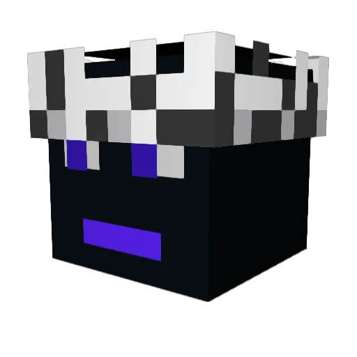 Kixans Minecraft avatar head, 3D render
