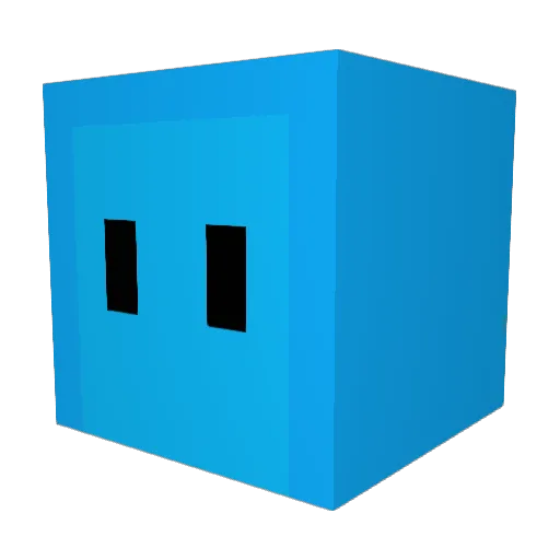 Kixyo Minecraft avatar head, 3D render