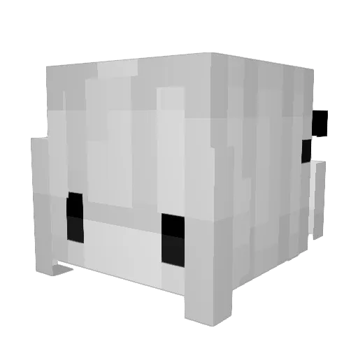 Kixyy Minecraft avatar head, 3D render