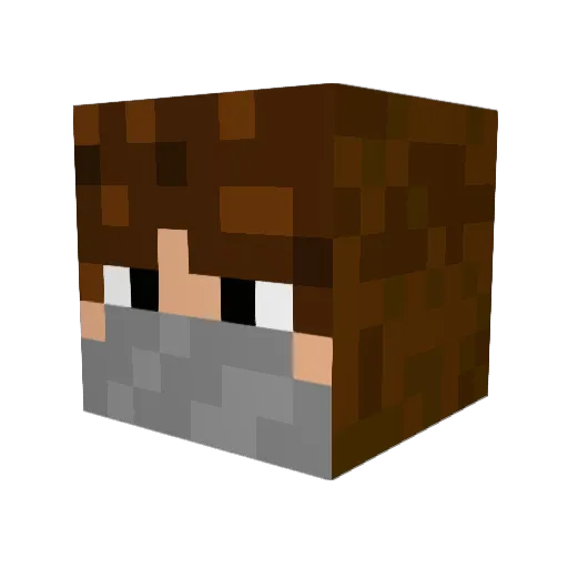 KiyaCat Minecraft avatar head, 3D render