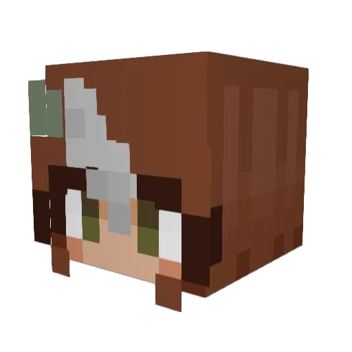 Kiya_4230 Minecraft avatar head, 3D render