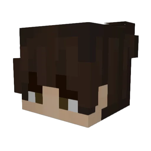 Kiya_44 Minecraft avatar head, 3D render