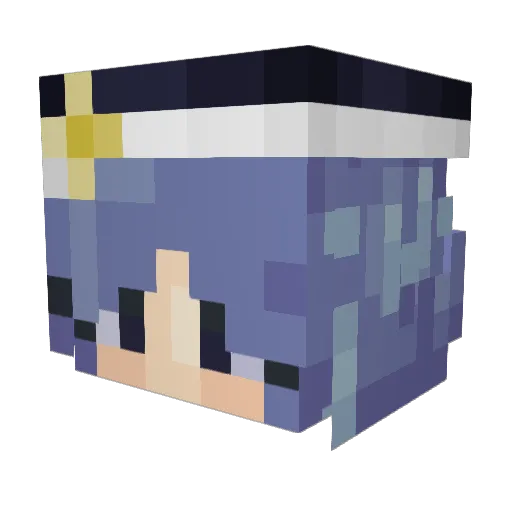Kiyama17 Minecraft avatar head, 3D render