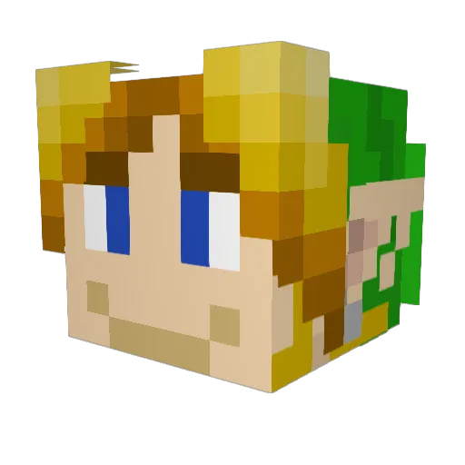Kiyan_ Minecraft avatar head, 3D render