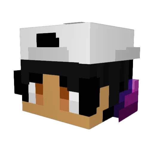 Kiyanesh Minecraft avatar head, 3D render