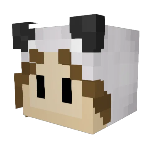 Kiynno Minecraft avatar head, 3D render