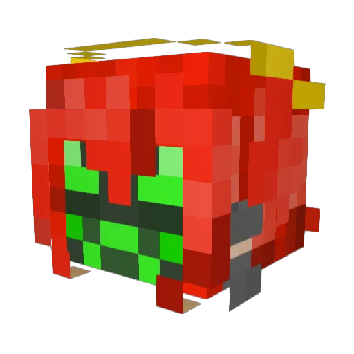 KiyoNova Minecraft avatar head, 3D render