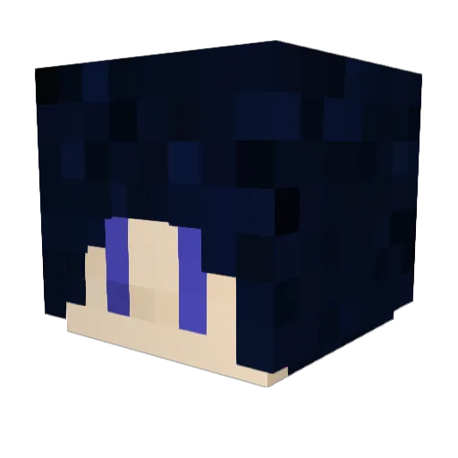 KiyoiSan Minecraft avatar head, 3D render
