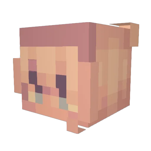 Kiyoko_Kai Minecraft avatar head, 3D render