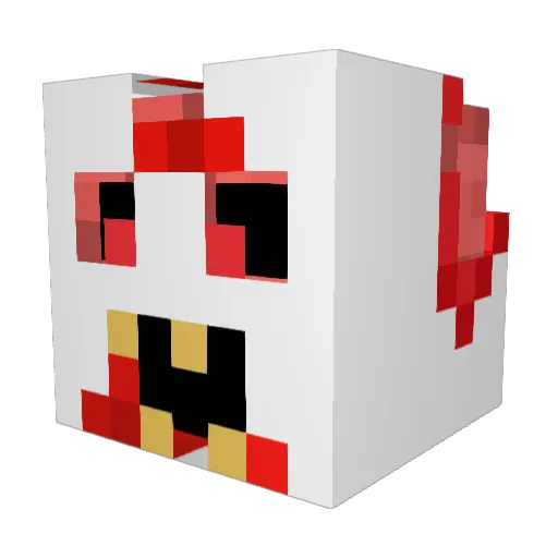 KiyoshiHunter Minecraft avatar head, 3D render