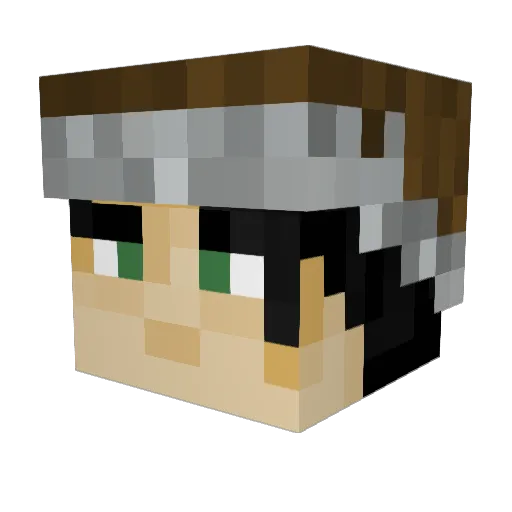 Kiyoshi_Aki Minecraft avatar head, 3D render