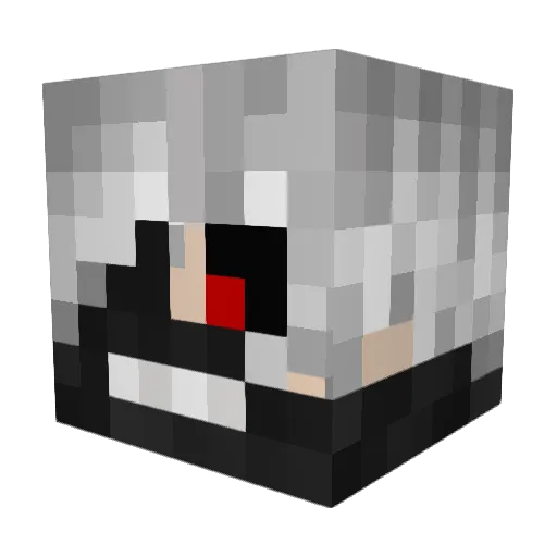 Kiyoshiii Minecraft avatar head, 3D render