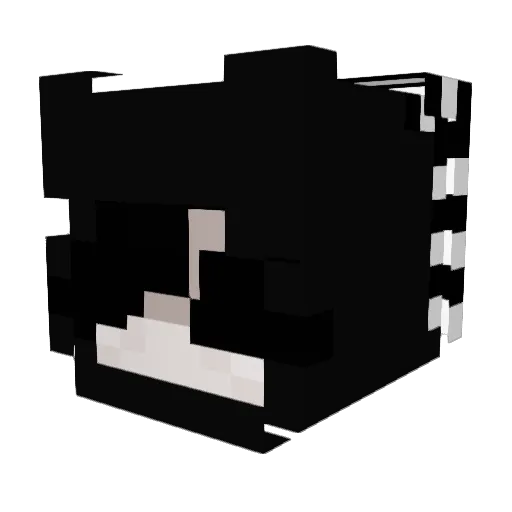Kiyxniii Minecraft avatar head, 3D render