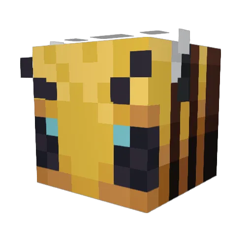Kizbee_ Minecraft avatar head, 3D render