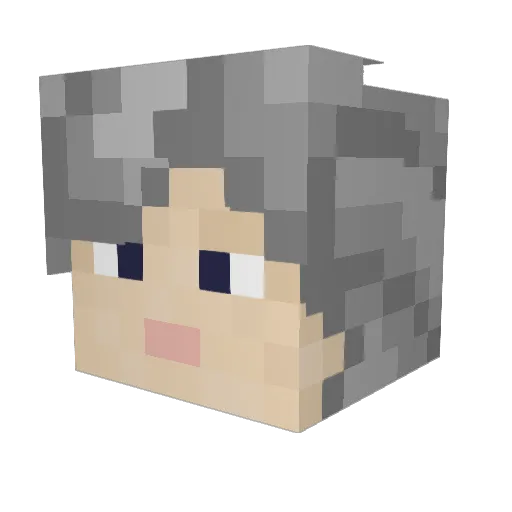 KizoRek Minecraft avatar head, 3D render