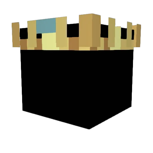 Kizooz Minecraft avatar head, 3D render