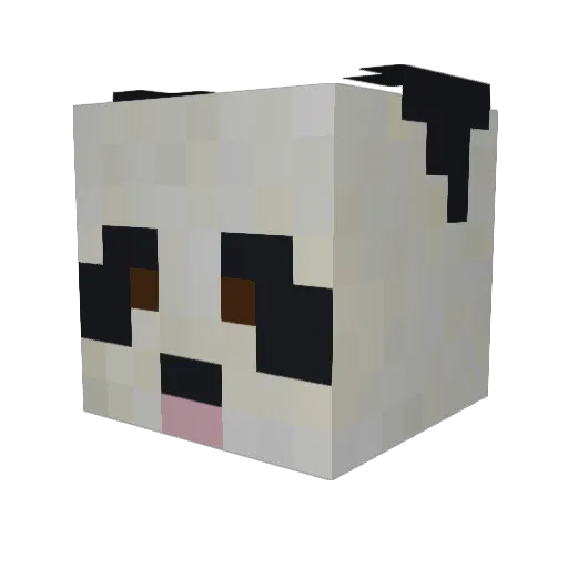 KizuBear Minecraft avatar head, 3D render