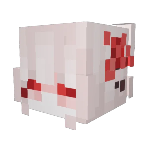 KizuDesu Minecraft avatar head, 3D render