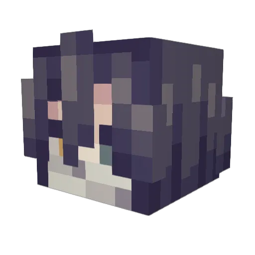 Kizuhn Minecraft avatar head, 3D render