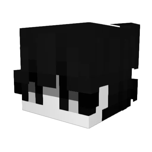 Kizukizuki Minecraft avatar head, 3D render