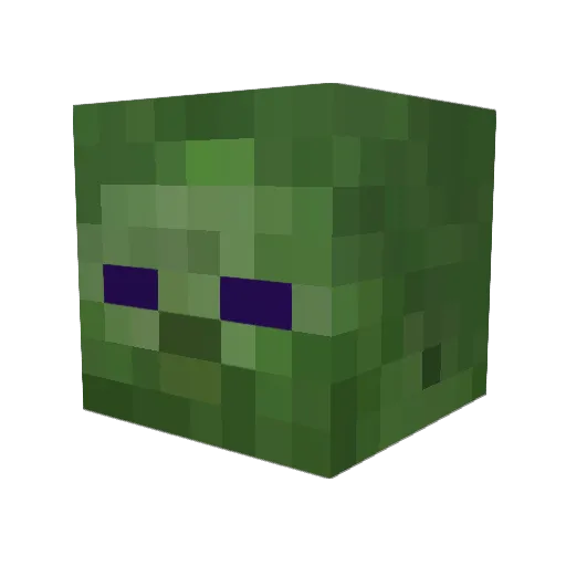 KizumiH Minecraft avatar head, 3D render
