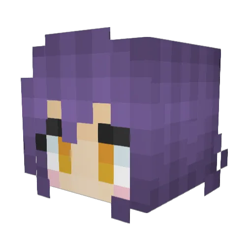 Kizvne Minecraft avatar head, 3D render