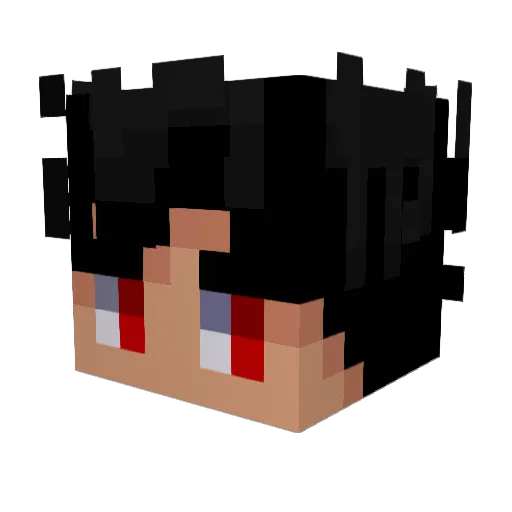 KizzyyXD Minecraft avatar head, 3D render