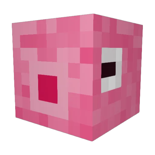 Kizzzzi Minecraft avatar head, 3D render
