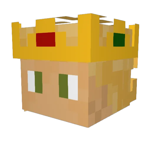 Kj2389 Minecraft avatar head, 3D render