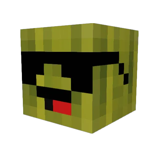 KjHeld Minecraft avatar head, 3D render