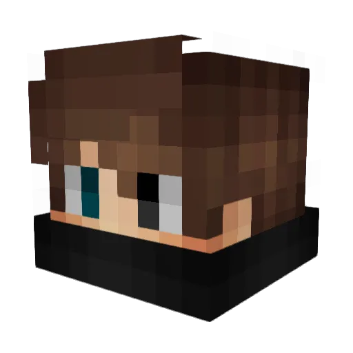 KjTakahashi Minecraft avatar head, 3D render