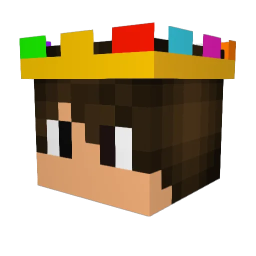 Kj__gaming Minecraft avatar head, 3D render