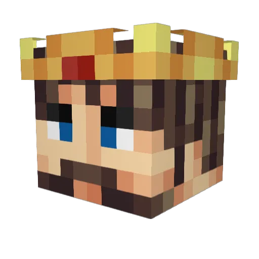 Kjaersgaard14 Minecraft avatar head, 3D render