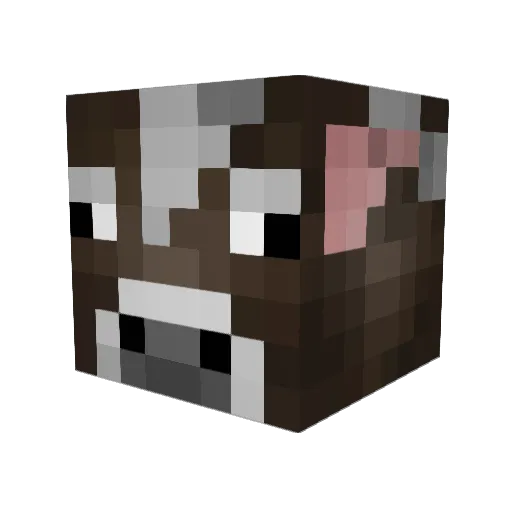 Kjetil_De_Koe Minecraft avatar head, 3D render