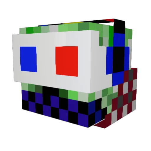 Kjetil_F Minecraft avatar head, 3D render