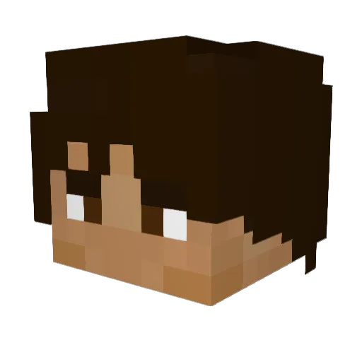 Kjev Minecraft avatar head, 3D render