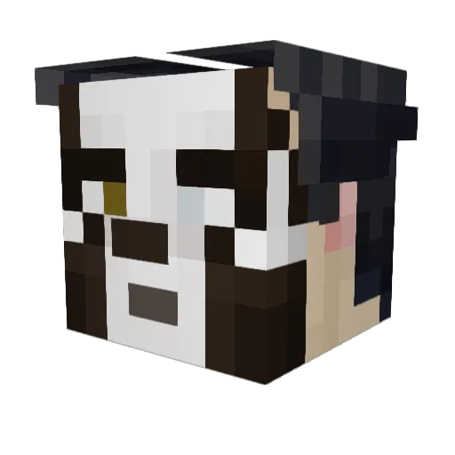 Kjlen Minecraft avatar head, 3D render