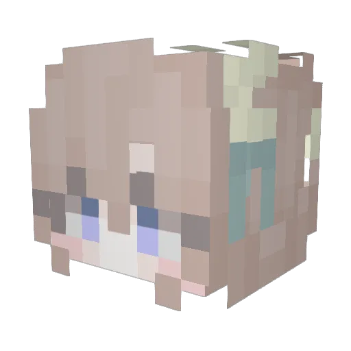 KjmBae_ Minecraft avatar head, 3D render