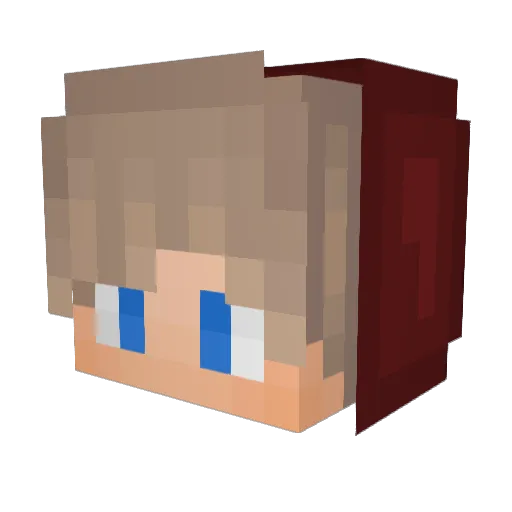 Kjoerup Minecraft avatar head, 3D render