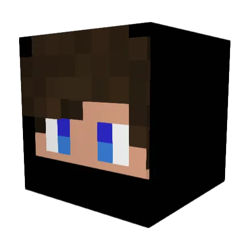 KjungeR6 Minecraft avatar head, 3D render