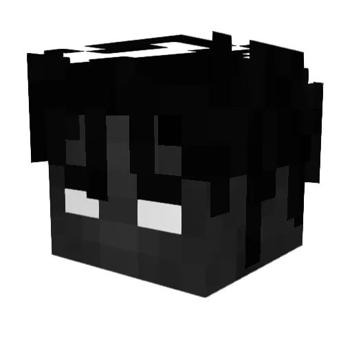 Kjuz1n Minecraft avatar head, 3D render