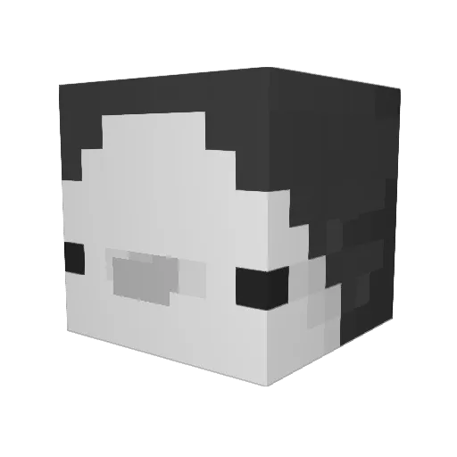 Kk_HR Minecraft avatar head, 3D render