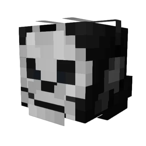 Kkaniac Minecraft avatar head, 3D render