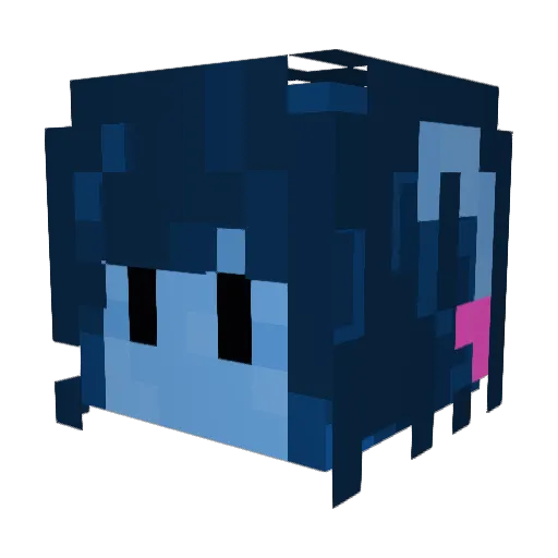 Kkay0122 Minecraft avatar head, 3D render