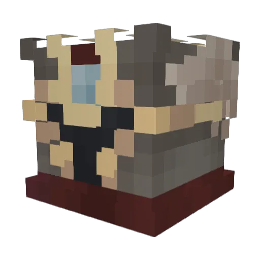 Kkcool703 Minecraft avatar head, 3D render