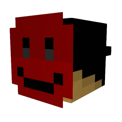 Kkingkir Minecraft avatar head, 3D render