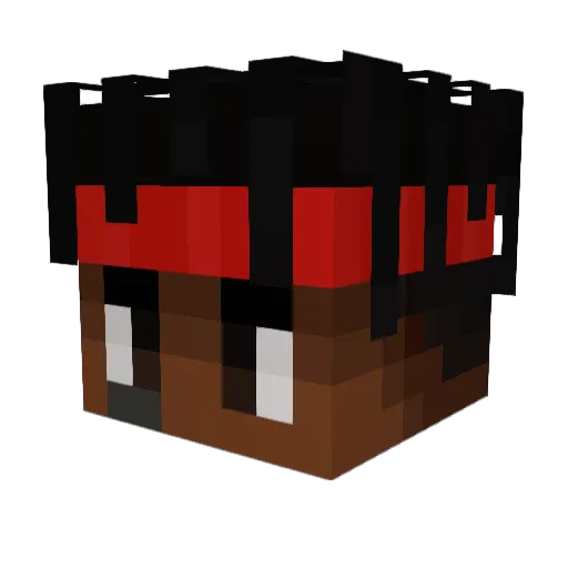 Kklausz Minecraft avatar head, 3D render