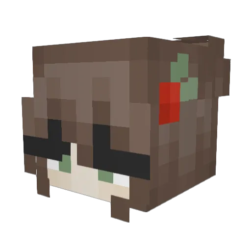 KkmelonkK Minecraft avatar head, 3D render