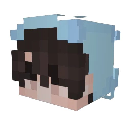 Kkobook2222 Minecraft avatar head, 3D render
