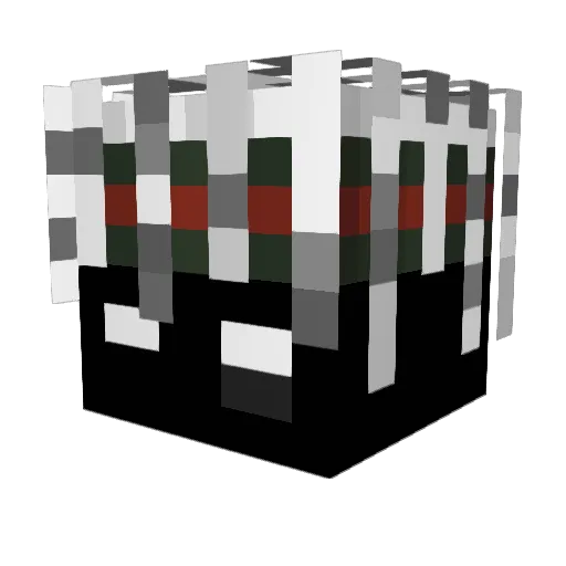 KkrNieger Minecraft avatar head, 3D render